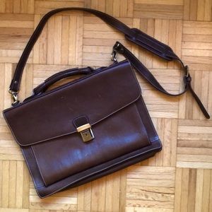 A & N Florence Leather Briefcase 💼 Made In Italy